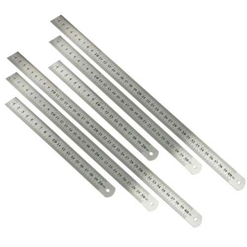 6St Rostfritt Metall Dubbelmärkning Silver