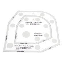 DIY 10in Bowl Cozy Pattern Clear Acrylic Wrap Sewing Craft Template for Kitchen