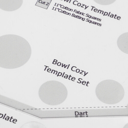 DIY 10in Bowl Cozy Pattern Clear Acrylic Wrap Sewing Craft Template for Kitchen 2