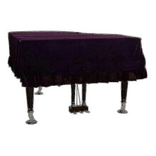 (As show, One size) Velvet Grand Piano Cover Piano Cover-antistatic Non-stick Ash-hao-Good
