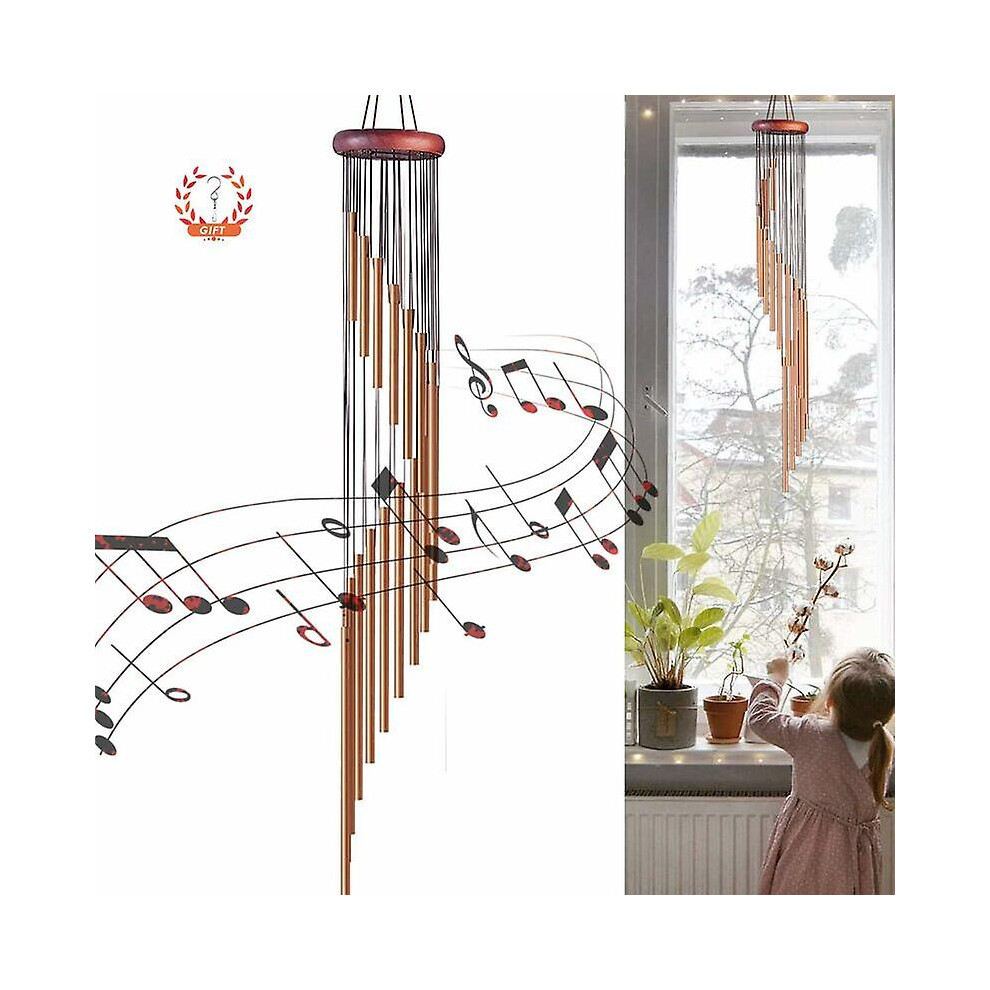 Kikidex (As Show, One Size) Outdoor Wind Chime With Hooks Wind Bell With Metal Wind Gift For Garden, Patio, Porch Or Backyard Christmas Decoration