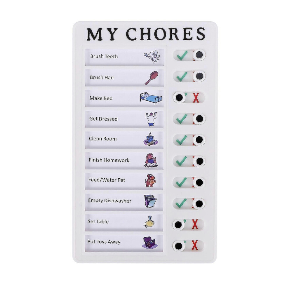 Kikidex (As Show, One Size) Note Marker Board Removable Chores Reusable Note Pad For Home Camping To Do List Chore Chart A