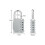 (As show, One size) Combination Padlock, 4-Digit Code Lock for Gym, School, Gate, Shed, Garage, Storage, Luggage, and Toolbox 3