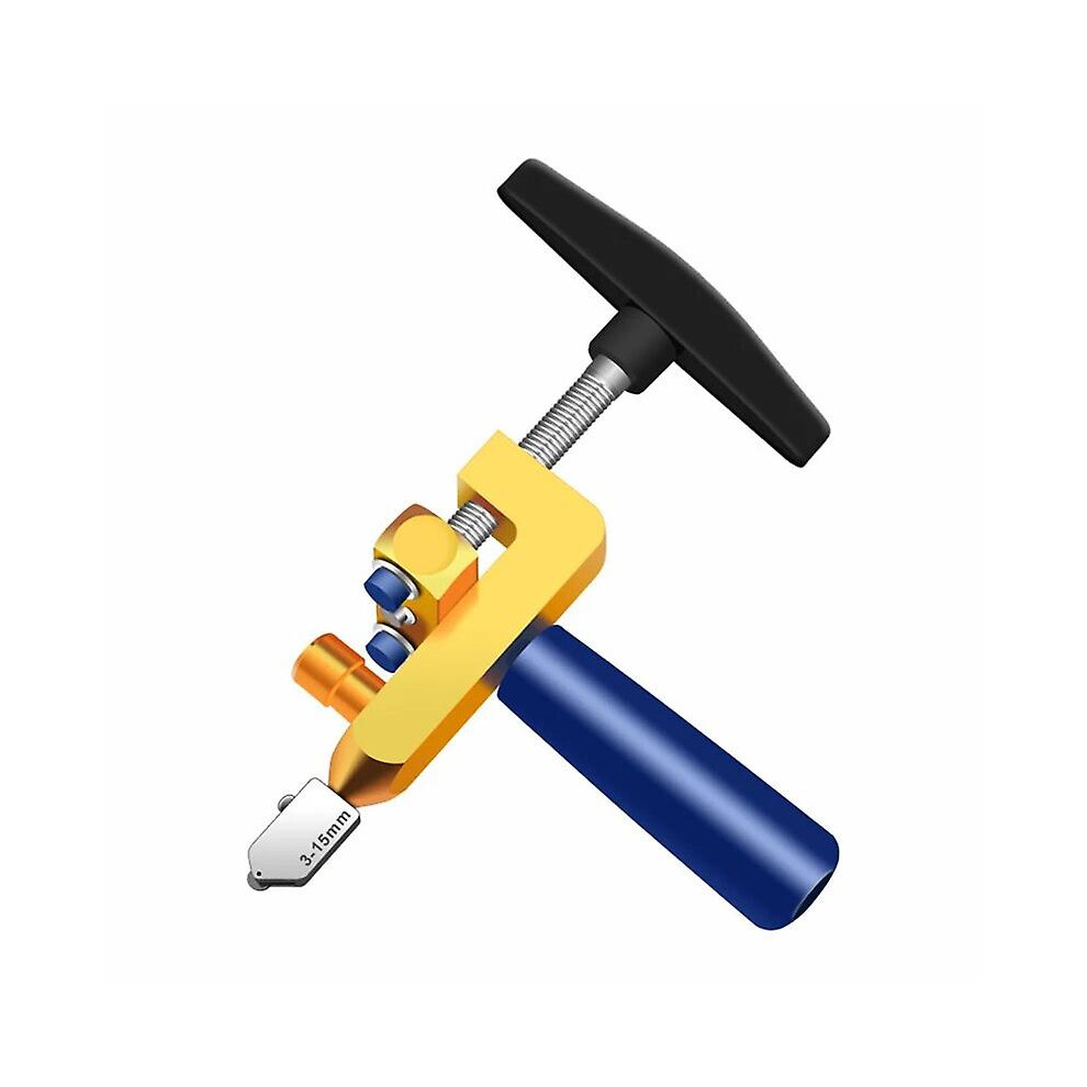 Kikidex (As Show, One Size) Glass Ceramic Tile Cutter With Knife Wheel Diamond Roller Glass Cutter Cutting Machine Opener
