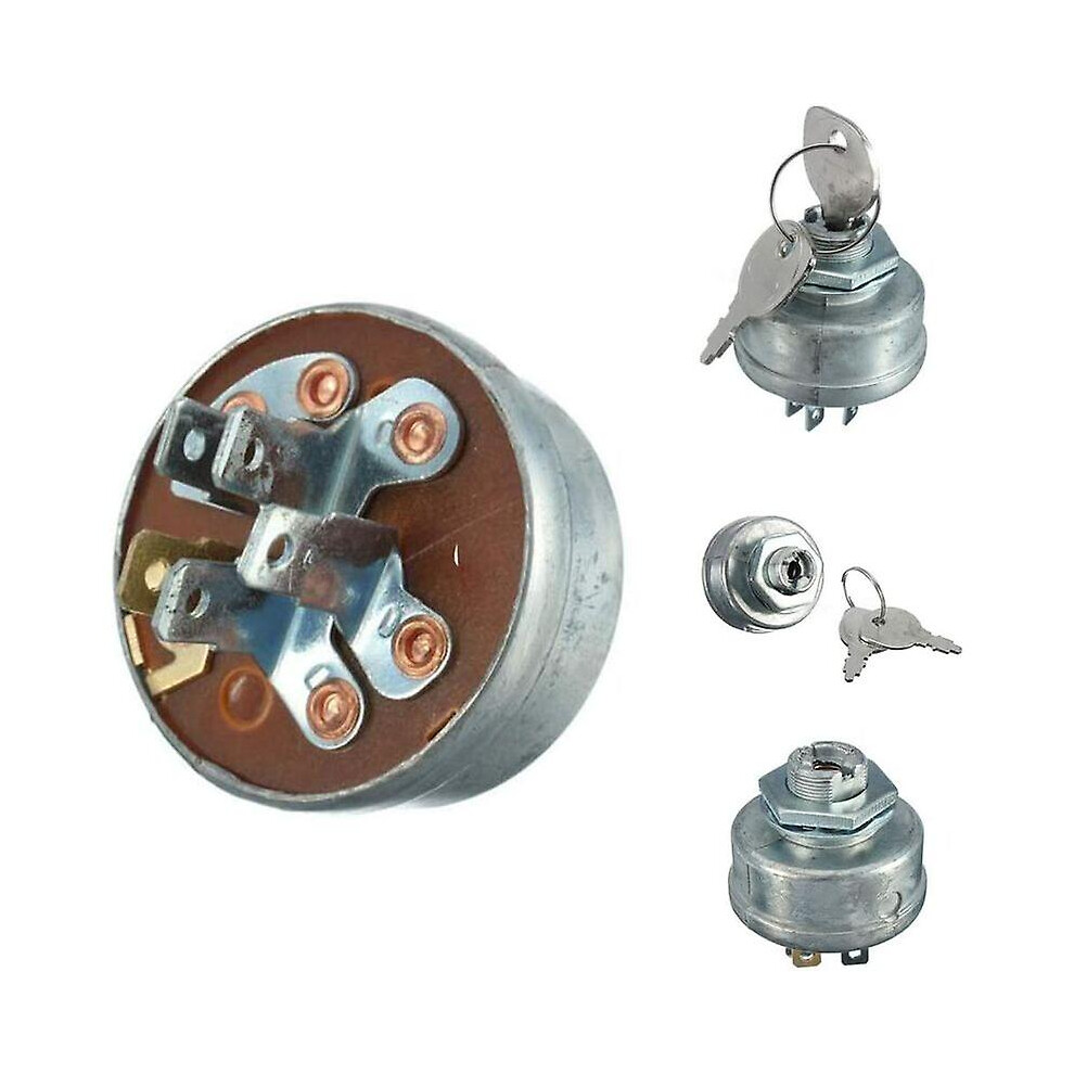 Kikidex (As Show, One Size) Starter Ignition Switch For Lawn Mower And Tractor, 5 Pin Ignition Switch With Key For Mtd (Rtgpt)