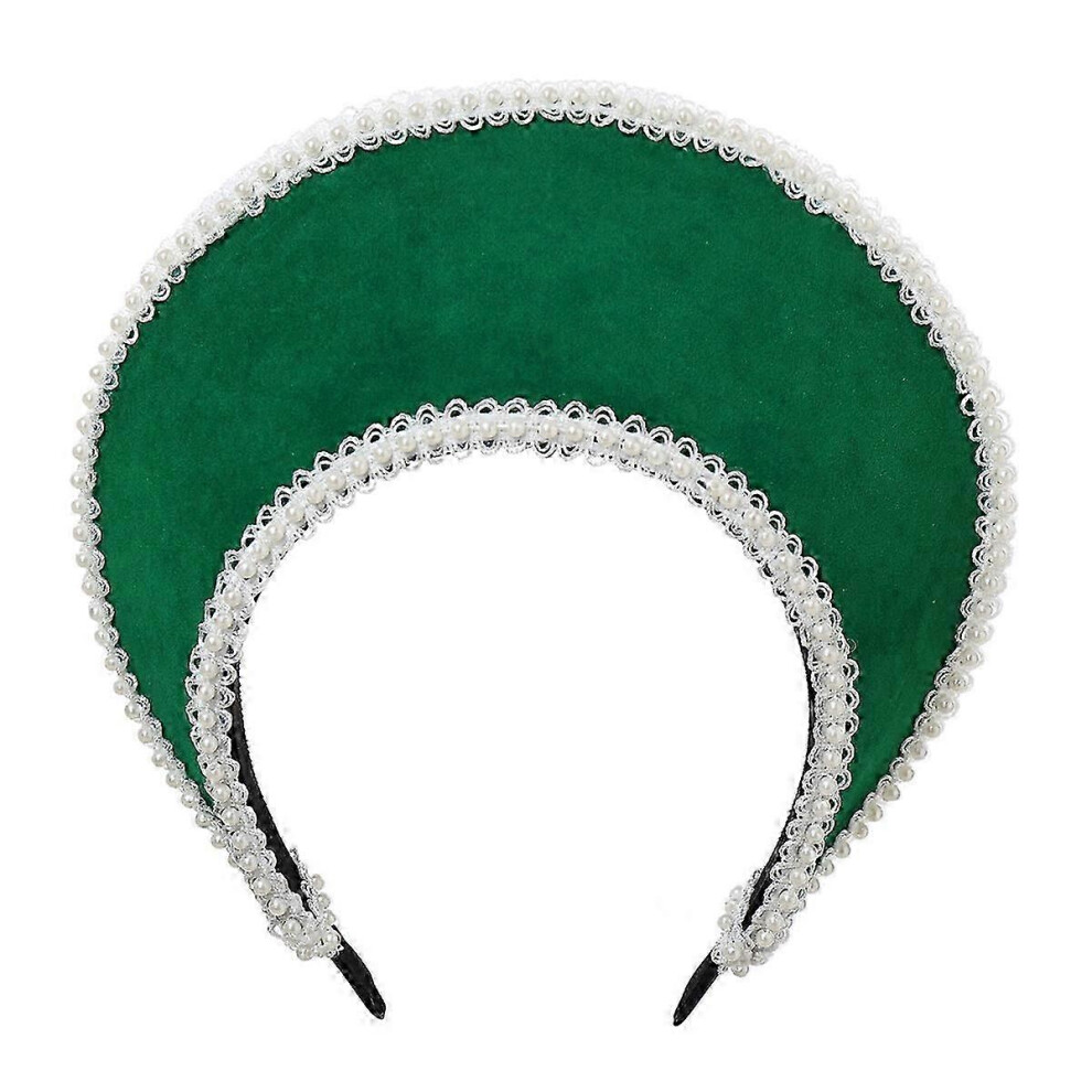 Kikidex (As Show, One Size) Medieval Elizabethan Crown Headpiece Royal French Mary Queen Women Cosplay Accessories Headband