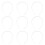 20Pcs Plastic Hat Inner Rack White DIY Cap Support Sun Hat Hair Band 3