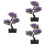 3Pz Mini Bonsai Artificiali Per Decorazione Interni Moderni 8