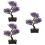 3Pz Mini Bonsai Artificiali Per Decorazione Interni Moderni 9