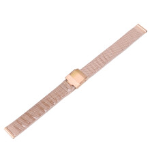 Roségold Mesh-Edelstahl-Uhrenarmband 0,71 Zoll