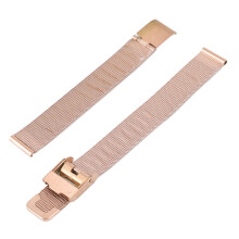 Rose Gold Mesh Edelstahl-Uhrenarmband Ersatz für Herren & Damen, 0,47 Zoll