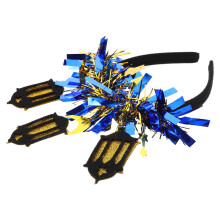 2Pcs Comfortable Blue Star Moon Hairbands for Eid and Festival Wear