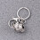 2Pcs Openable Photo Pendant Locket Multi-Layer Grey Keychain Ornament 3
