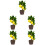 5St Simulatie Bonsai Kunstboom Multi Kleurig Voor Feest Decor 6