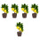 5St Simulatie Bonsai Kunstboom Multi Kleurig Voor Feest Decor 4