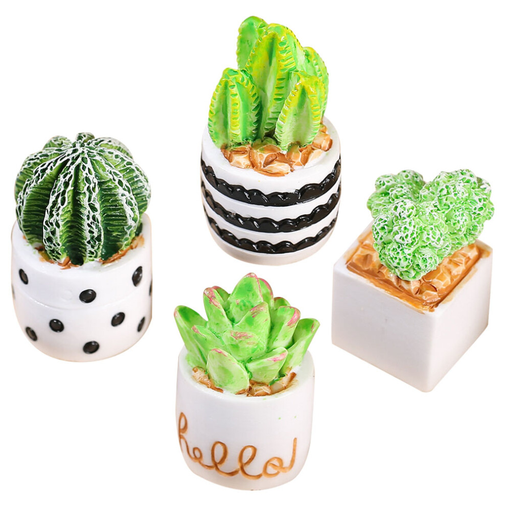 16Szt MałE Bonsai Z ŻYwicy Kolorowe Ozdoby Do Domu I Biura-image