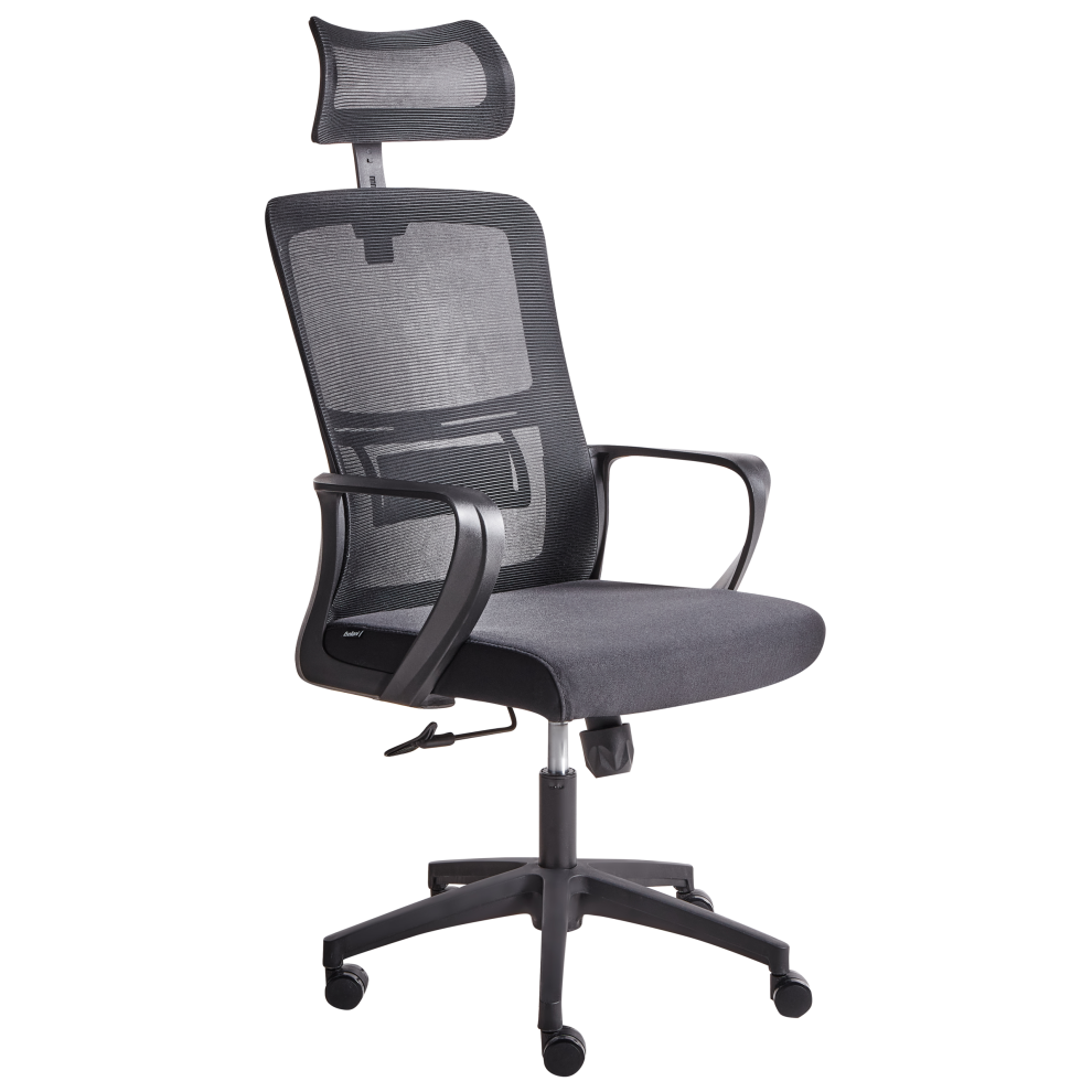Office Chair MONARCH Fabric Black-image-OPC-PJXF2BT-NEW