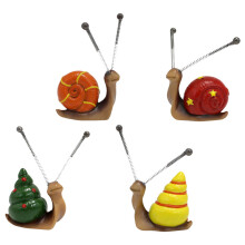 12Stk Niedliche Schnecken Statue Resin Landschaft Deko