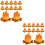 60Stk Resin Orange Für Bastler 8