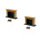 2Sets Puppenhaus Kamin Modell Holz Set Farbige 6