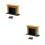 2Sets Puppenhaus Kamin Modell Holz Set Farbige 7