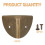 12Stk Möbel Eckschutz Dreieckiger Metall Corner Guard Kaffeefarben 9