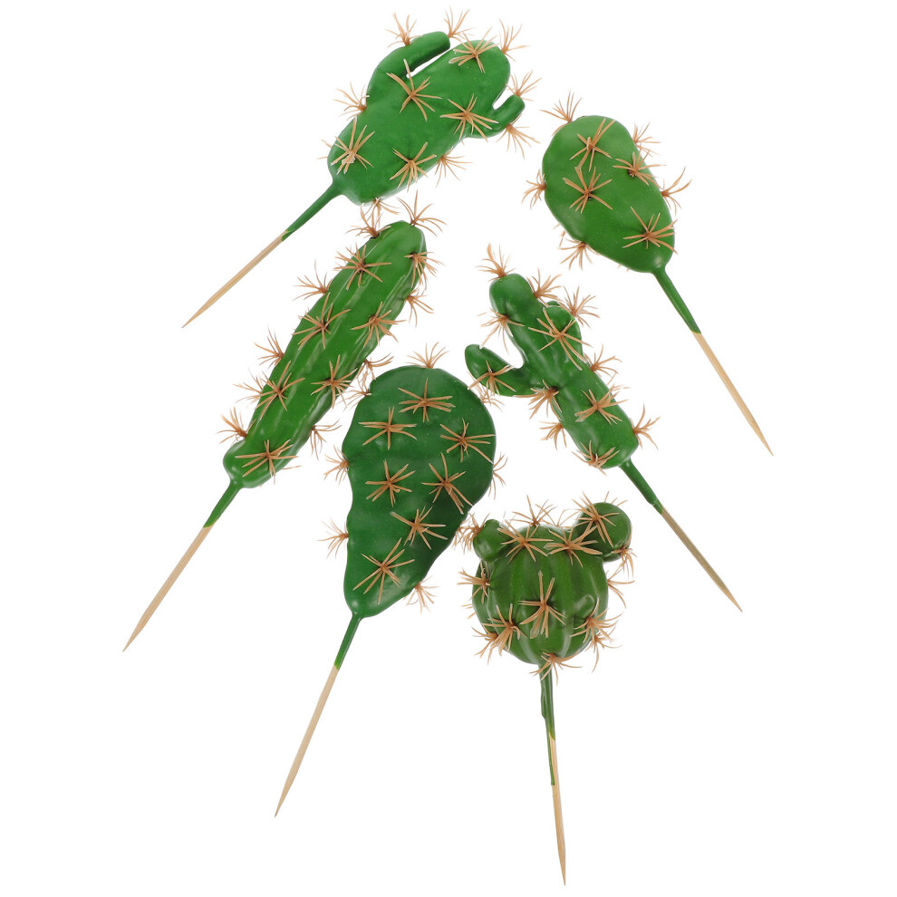 18Szt Zielone Sztuczne Kaktusy Piankowe Dekoracja Domowa-image