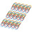 60PCS Loseblatt Ringe Bunte PP 1,4 in Buch Binder 10
