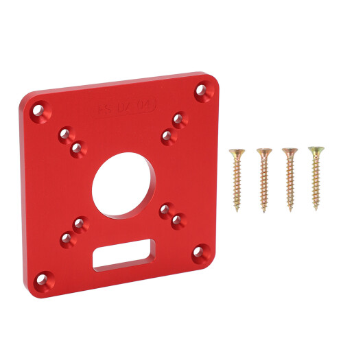 Durable Non-Sag Aluminum Router Table Insert with Alignment Scales 1