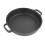 25cm Cast Iron Dual Loop Handle Dutch Oven, Flat Bottom Soup Stew Pan 16