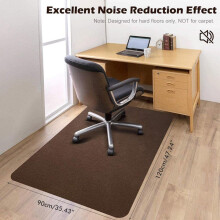 Bürostuhlmatte für Holz- und Fliesenböden 120x90cm wasserdichte PVC-Teppich