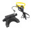 Bird Harness Leash, Elastic, Artificial Leather, Black S 7
