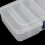 Organizer-Box mit 5 Fächern, durchsichtig, 14