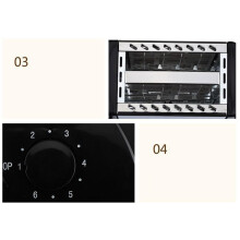 BH 002 2-Slice Automatic Toaster, 20.5x11.5x16cm, Black