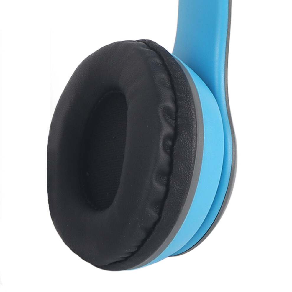 Foldable Wireless Tooth Headset Heavy Bass Sport Earphone For Adults & Students Blue 8421356978898