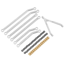 AXI00005 1/24 Kit de varillas de chasis RC plateadas 78/70/50mm