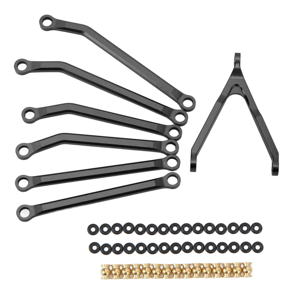Rc 1/24 Steel Brass Steering Rod Set For Axial Scx24 C10 Bronco Jeep Black 8411356981219