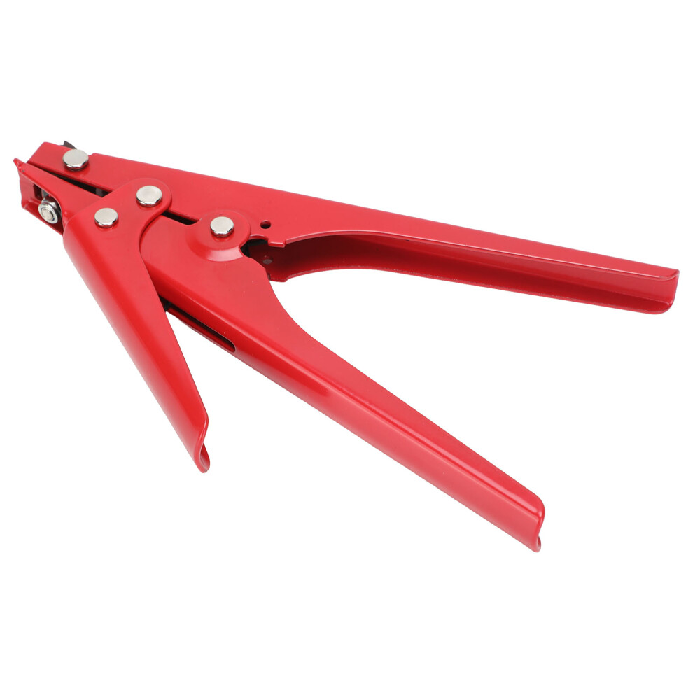 Heavy Duty Nylon Cable Tie Gun Adjustable Tension & Fastening Tool Red 5001356981673