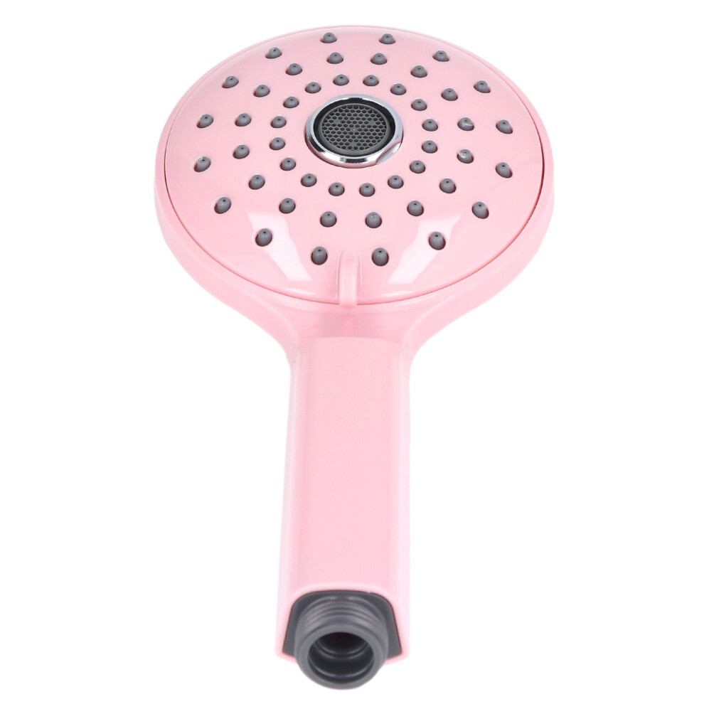 Pressurized Abs Handheld Shower Head 2 Modes Pink 232.7X100mm 5011356983461