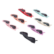 7pcs Kids Heart-Shaped UV Protection Sunglasses Set for Girls & Boys