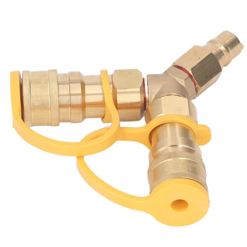 Y-Splitter, Erdgas-Schnellanschlussadapter für 2