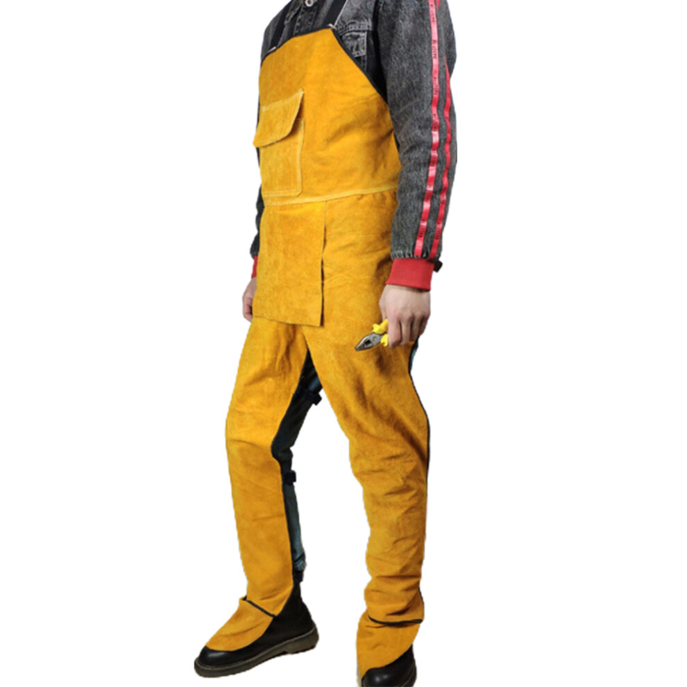 Professional Leather Welding Apron Blacksmith Carpenter Garden Worker Trousers 4981356989026