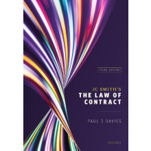 JC Smiths The Law of Contract by Davies Paul S. Professor of Commercia