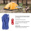 Durable Reflective Tent Rope Blue with Wind Rope Buckle for Camping 4