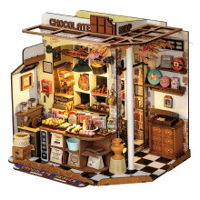 ROBOTIME Rolife Henry's Chocolate DIY Miniature Dollhouse Model Kit DG174