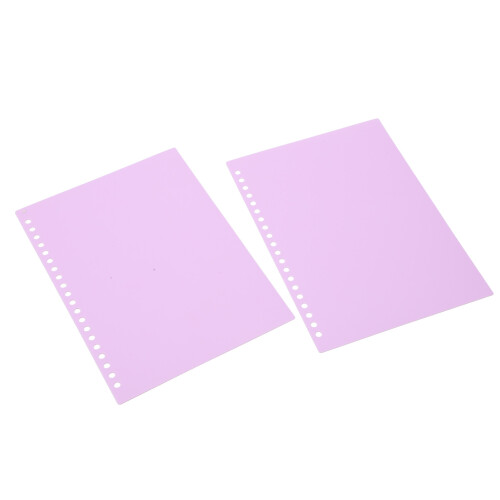 20 Blatt Loseblatt-Bindehülle, A5, 20 Löcher, 2