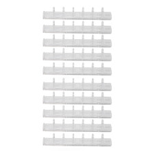 10Pcs Bindekämme ABS 6 Löcher Binder Ringe für