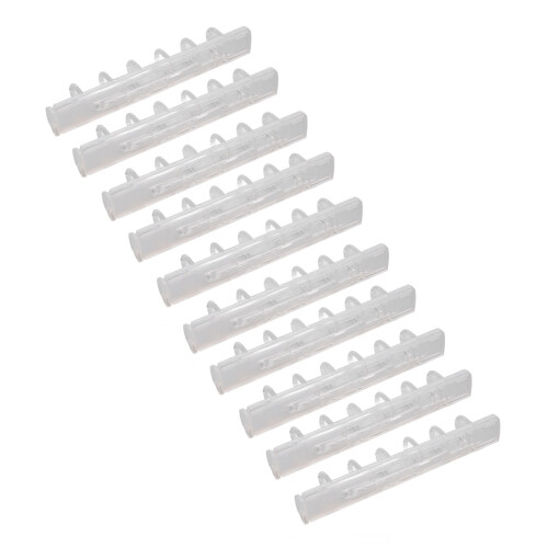 10Pcs Bindekämme ABS 6 Löcher Binder Ringe für 1