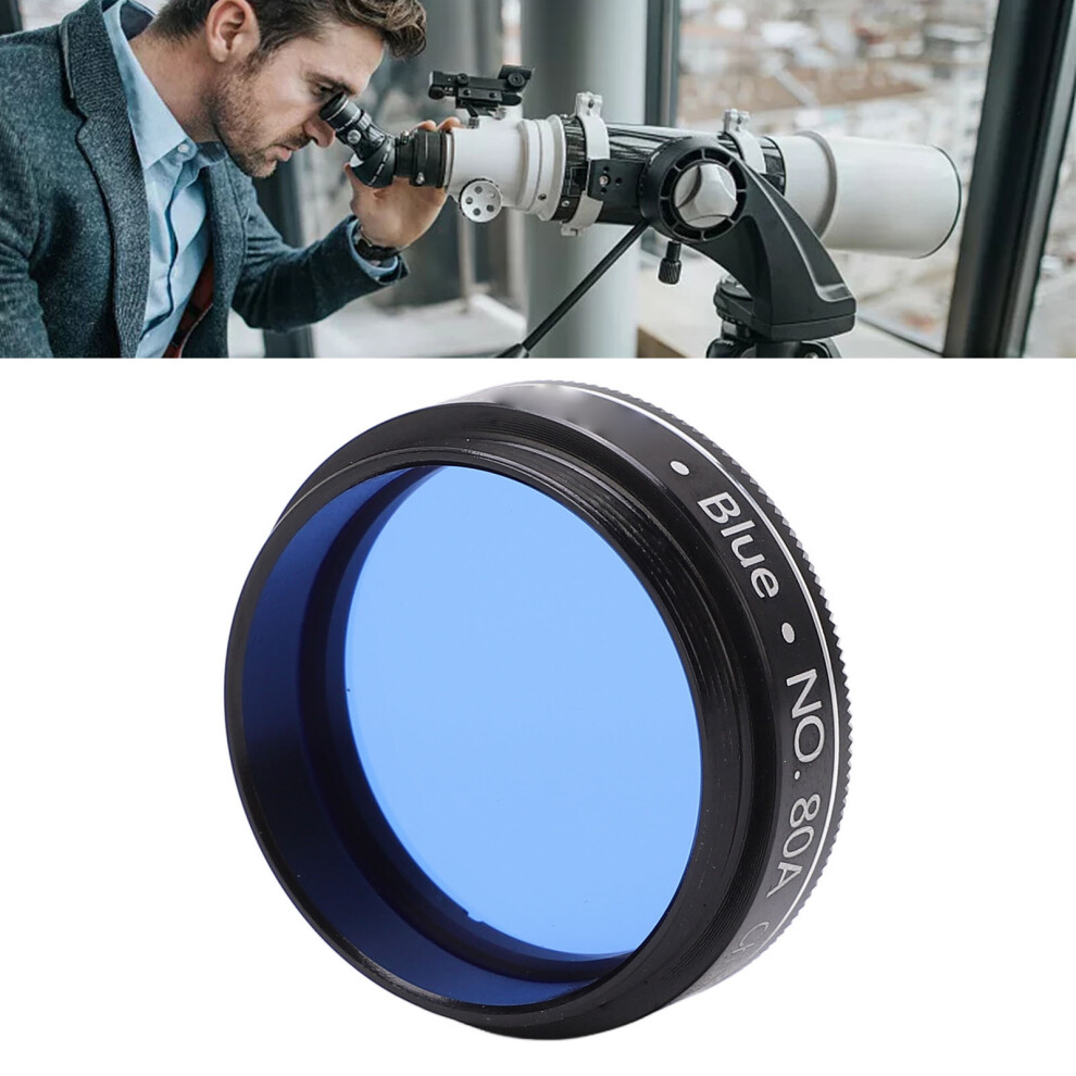 1.25 Inch 80A Eyepiece Filter For Clear Star Cluster Viewing Blue 4081356999893