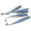 5 Stück Silikon-Köder 12cm Blau Weicher Köder für Angler 13